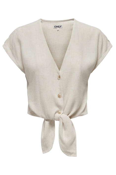 Only onlsiesta ss knot lin bl shirt pnt
